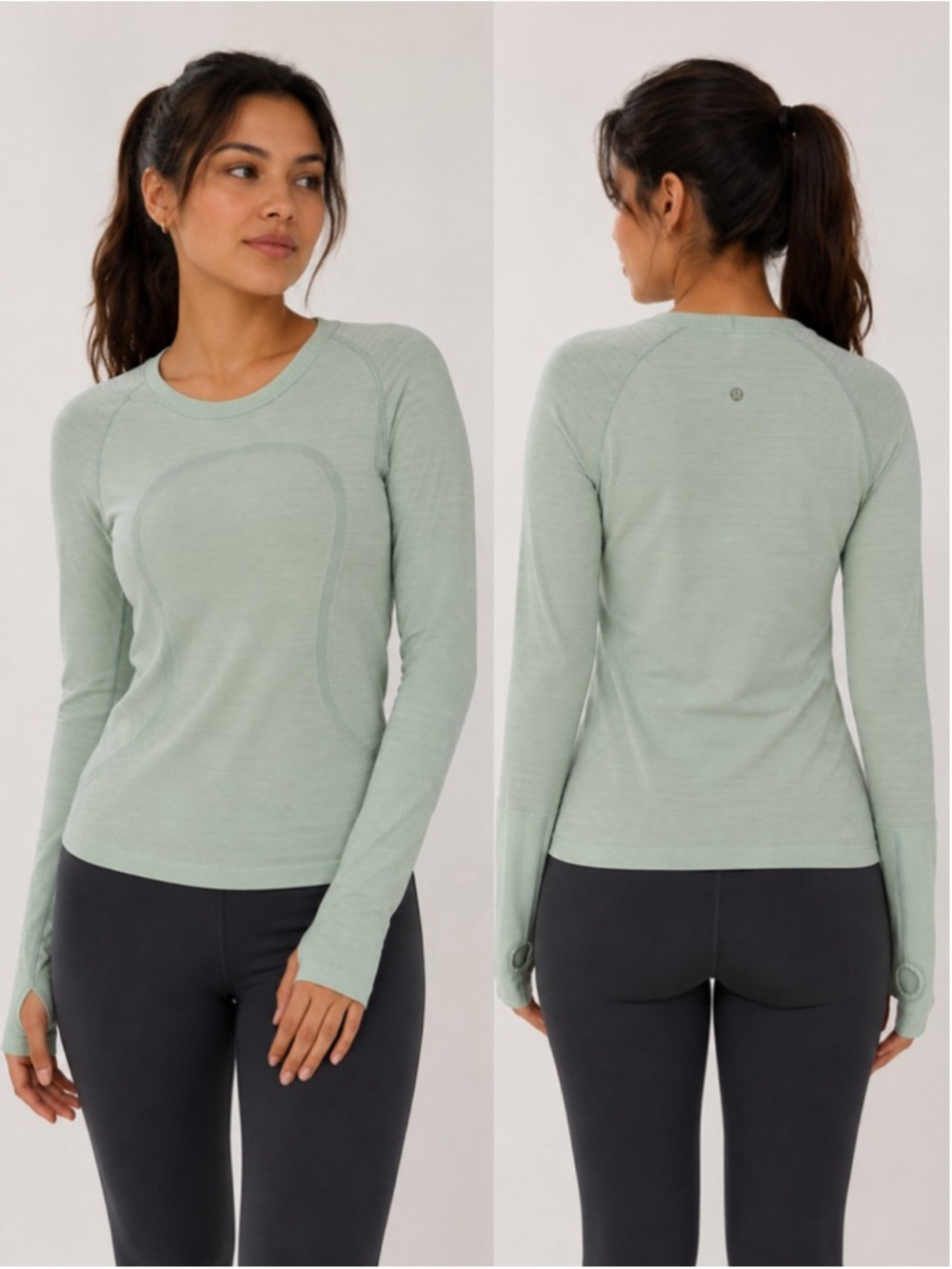 Lululemon Swiftly Tech Long Sleeve 2.0 Top Women’s Size 4 Mint Green Thumbholes